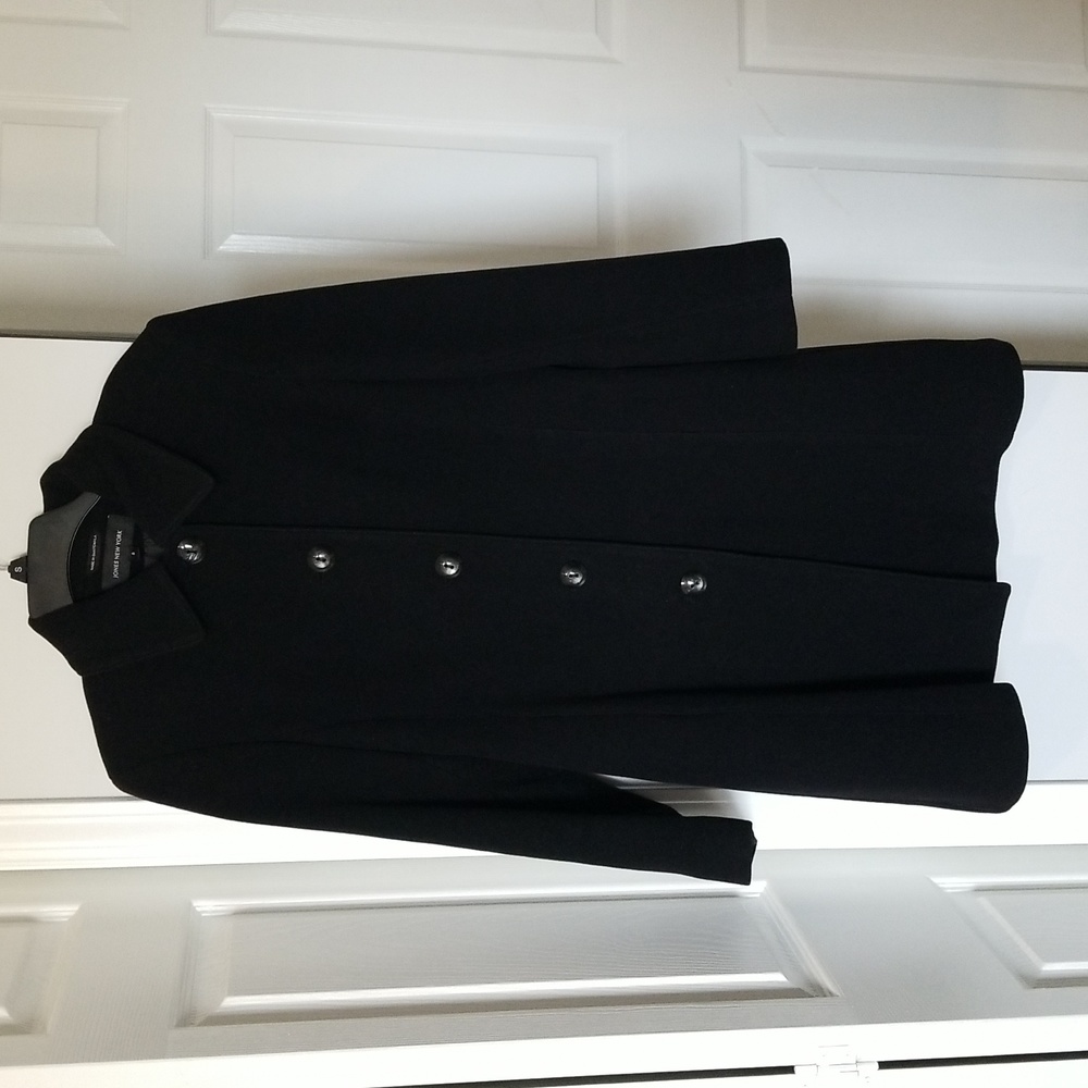 Vintage Jones New York Small Black Wool Coat